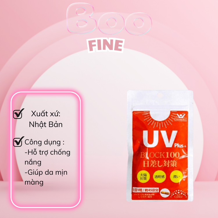 Viên Chống Nắng UV Fine Japan 45 Viên