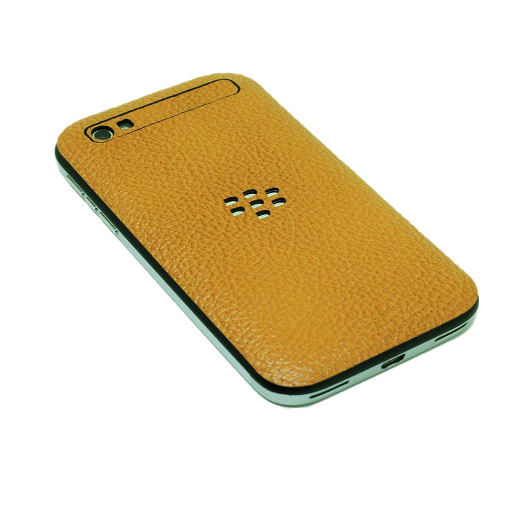 Ốp da dán cho Blackberry Q20 Classic làm từ da bò cao cấp sang trọng nhiều hữu ích màu nâu bò