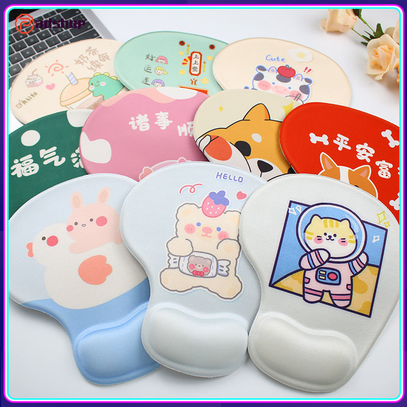 Tấm Lót Chuột Phim Hoạt Hình Silicone Máy Tính Văn Phòng Máy Tính Xách Tay Chuột Gối Tay Kê Tay Tấm Lót Cổ Tay