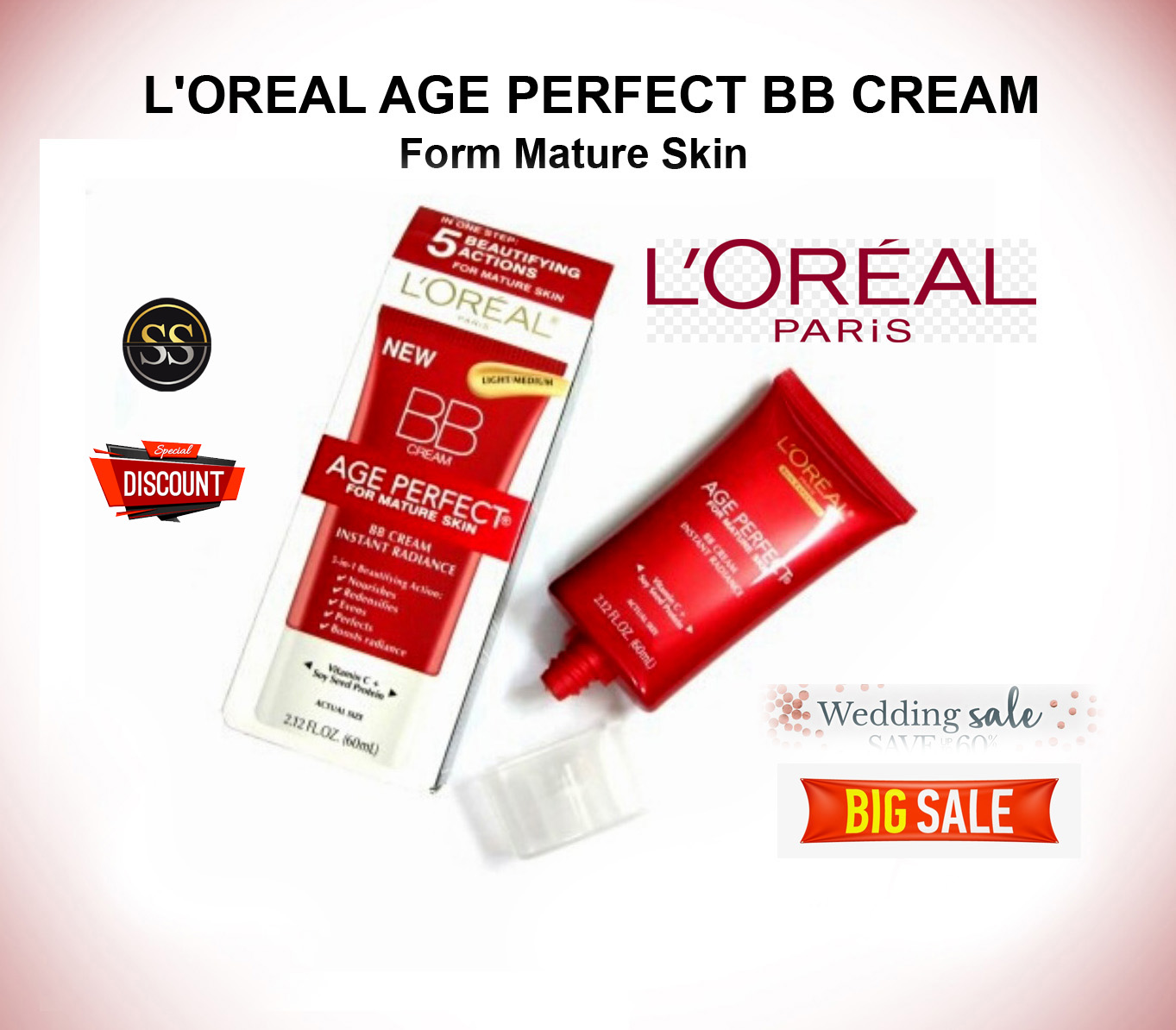 Kem nền bb cream loreal age perfect instant radiance