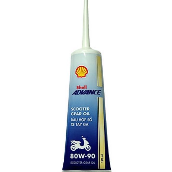 Nhớt hộp số shell advance 80W90, dầu hộp số xe tay ga (Dầu lap) shell 80W90 tuýp 120ml