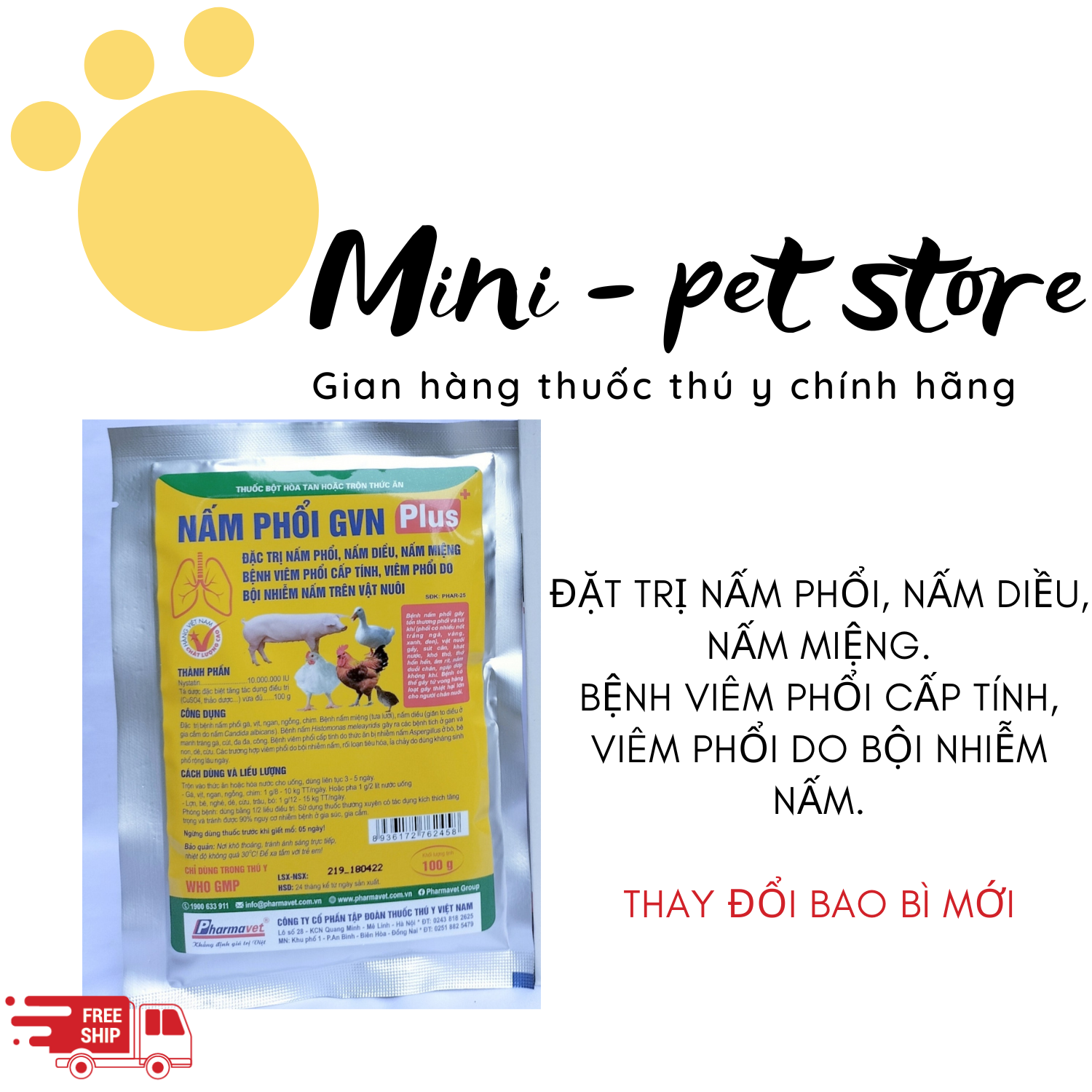 100G NẤM PHỔI,  NẤM PHỔI GÀ, VỊT, NGAN, NGỖNG, CHIM. NẤM MIỆNG, NẤM DIỀU, BỆNH VIÊM PHỔI CẤP TÍNH DO THỨC ĂN BỊ NHIỄM NẤM ASPERGILLUS Ở BÒ, BÊ, NGHÉ, DÊ, CỪU, GÀ THÚ Y DRICH