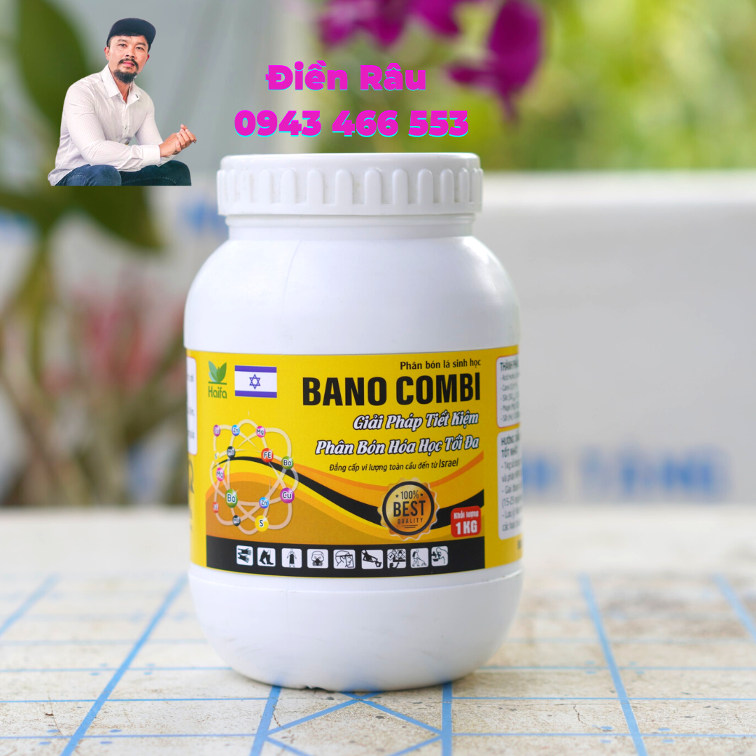 Combi bano 1kg siêu vi lượng trộn phân rãi- tiết kiệm phân bón- hấp thụ phân bón tối đa