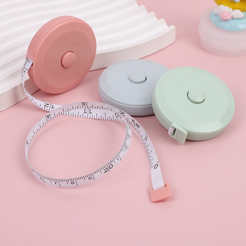 Thước dây rút tự động 150cm/60 inch dây rút, thước dây cuộn mini nhỏ gọn tiện lợi- Thước dây tự động rút dây