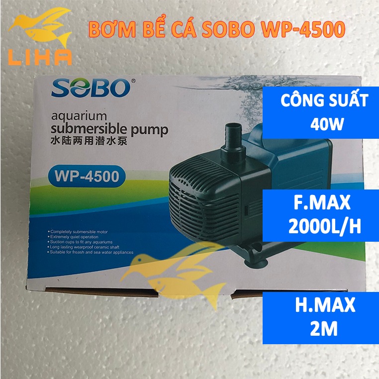 Máy bơm nước sobo wp-4500 - máy bơm nước cho hồ cá