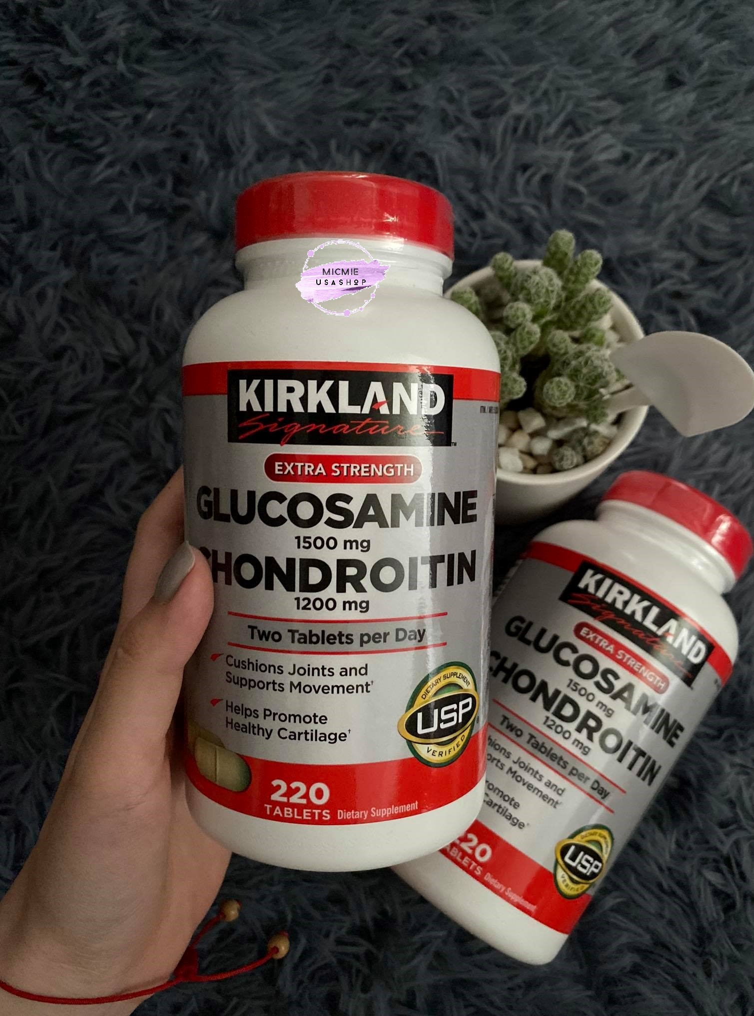 [HCM]Bổ khớp Kirkland Glucosamin 1500mg 220 viên