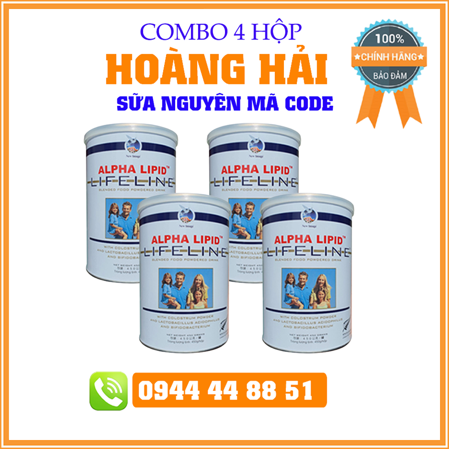 [Hoàn tiền 10%][CHÍNH HÃNG] [Combo 4 Hộp] Sữa Non Alpha Lipid 450g New Zealand