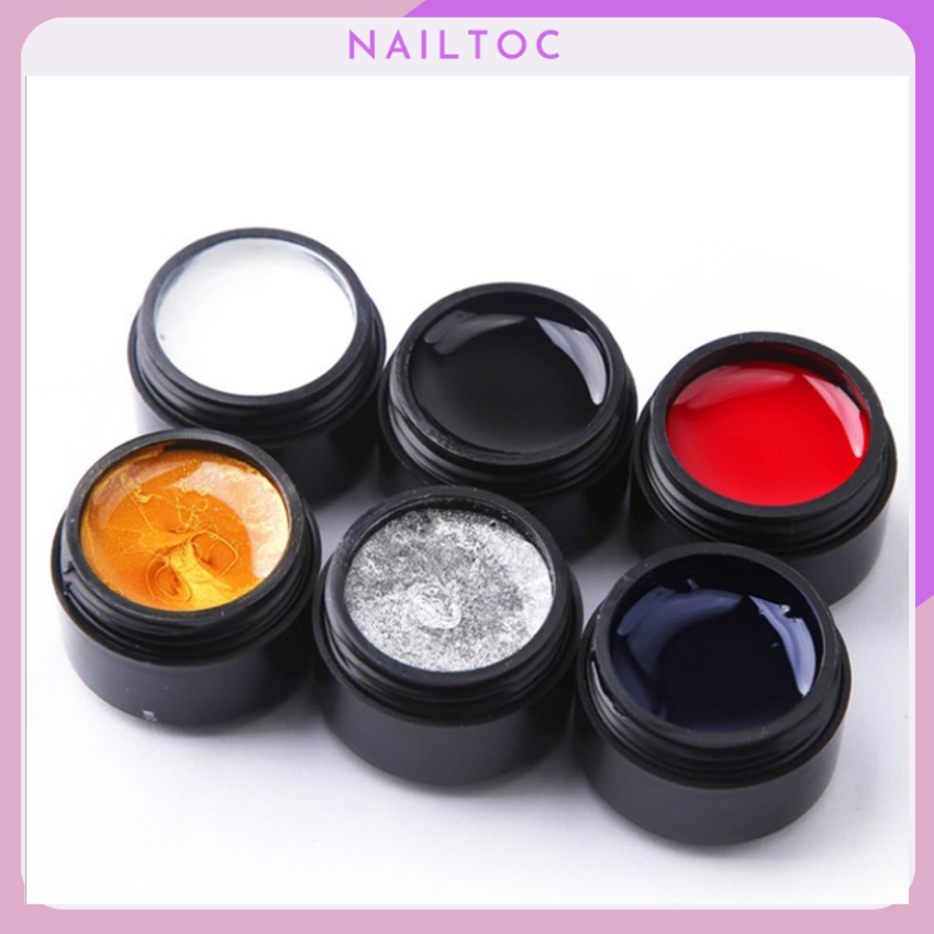 Gel nhện trang trí móng line uv gel 8ml siêu dai
