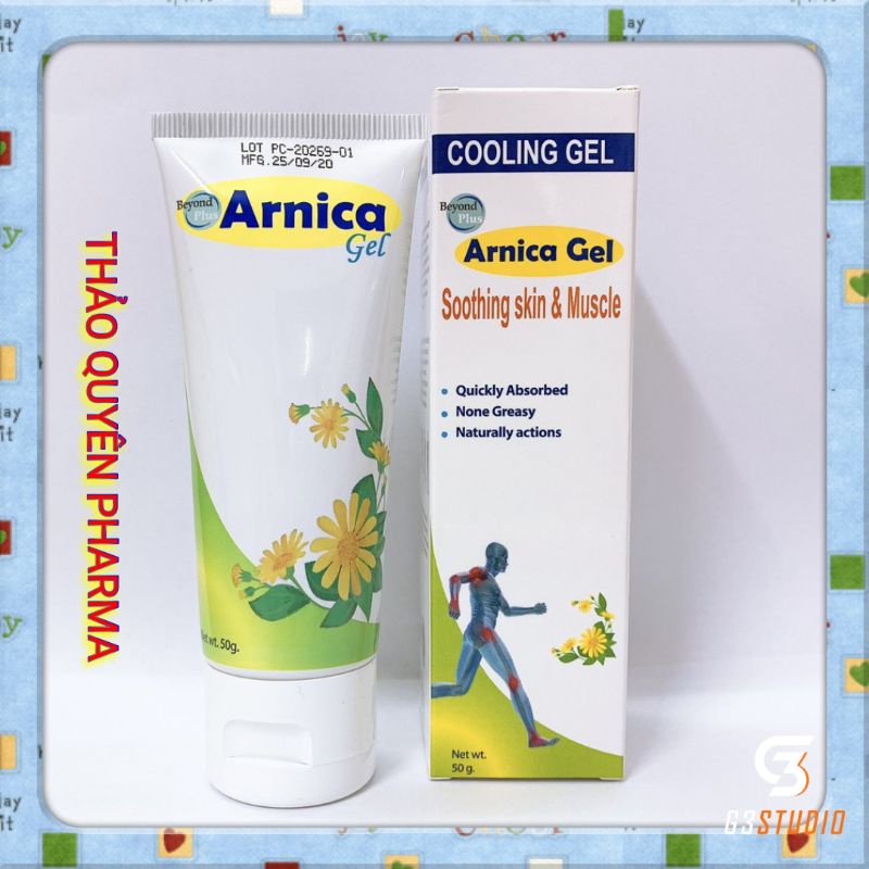 Chính hãng) gel beyond plus arnica tuýp 50g - lạnh xoa giảm đau cơ- gel giúp làm mát dịu da