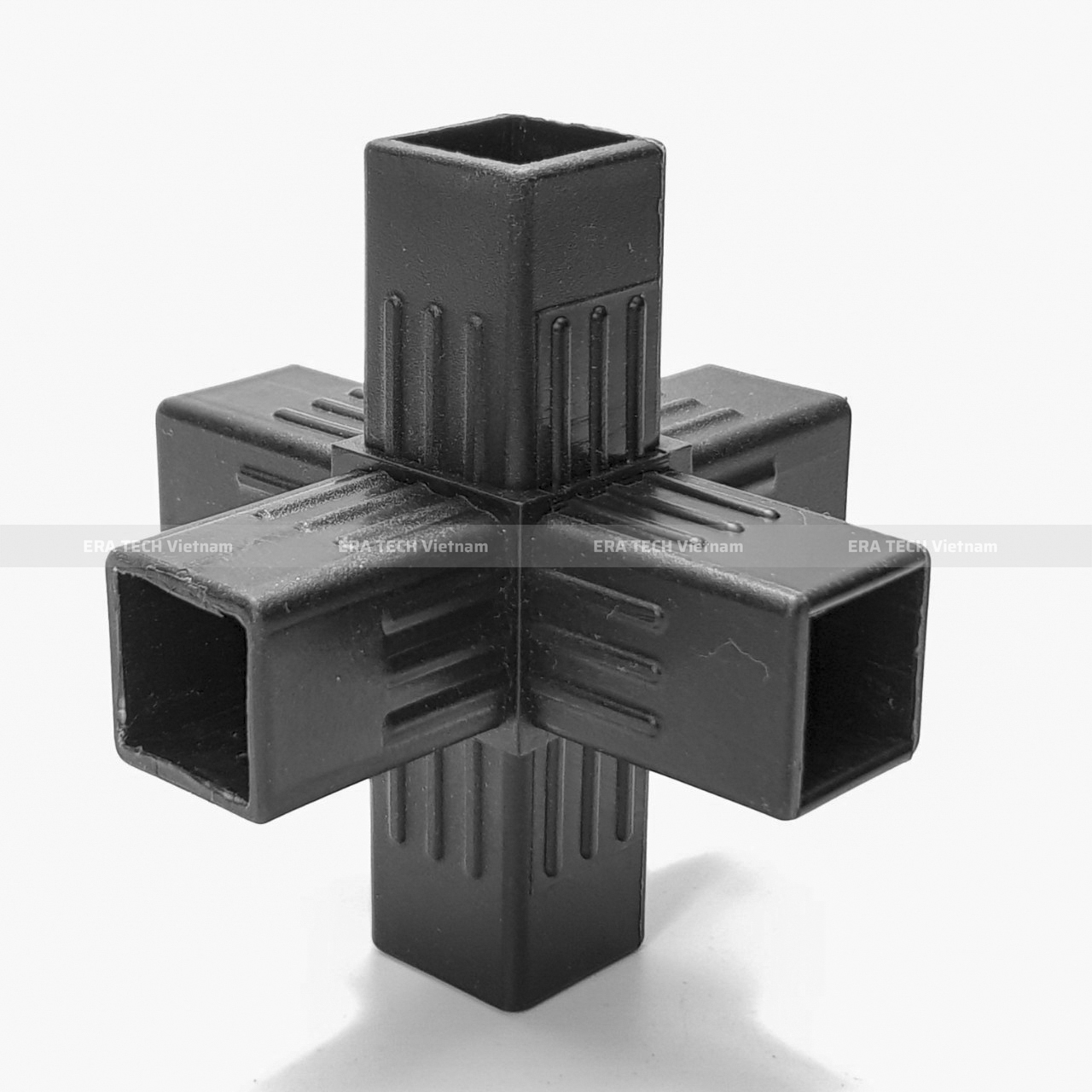 Combo 4 Cút nối nhựa 6 hướng, cút nối ống vuông PVC, cút góc 6 hướng CV158