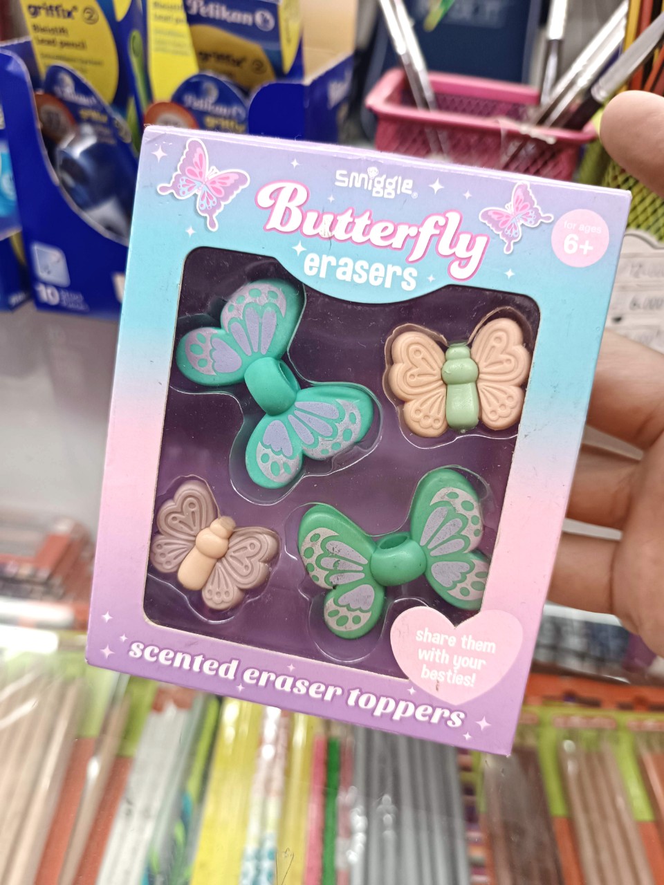 Gôm tẩy Smiggle - Hình dáng bươm bướm