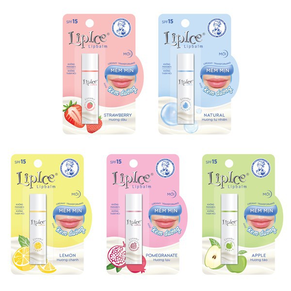 Son Dưỡng Môi Lipice Lipbalm Apple - Hương Lựu
