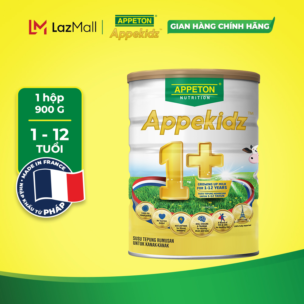 Appeton Appekidz 1+ Nutritional Milk for Children 1-12 Years Old - 900g Can