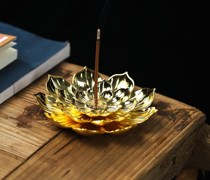 Đế cắm nhang vòng đặt hương cây dùng thắp hương để lư trầm phụ kiện thác khói