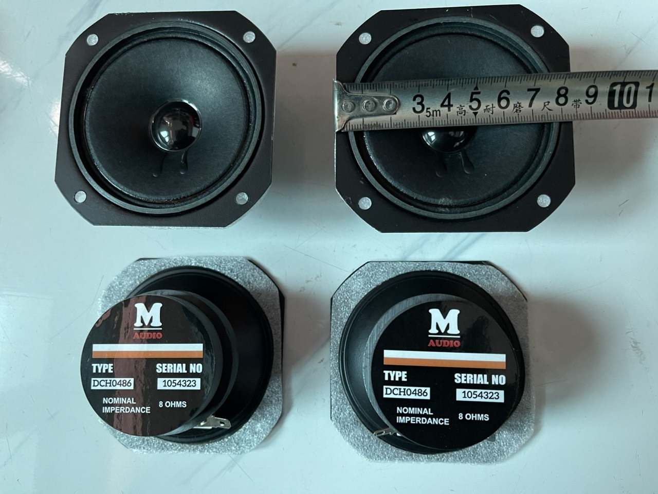 Loa treble 2 từ M - Audio vuông 8.5cm - Loa treble cao cấp - loa treble rời xịn