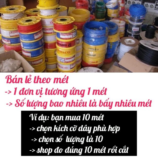 Dây điện đôi vcmd / 2x0.5 - 2x0.75 - 2x1.0 - 2x1.5