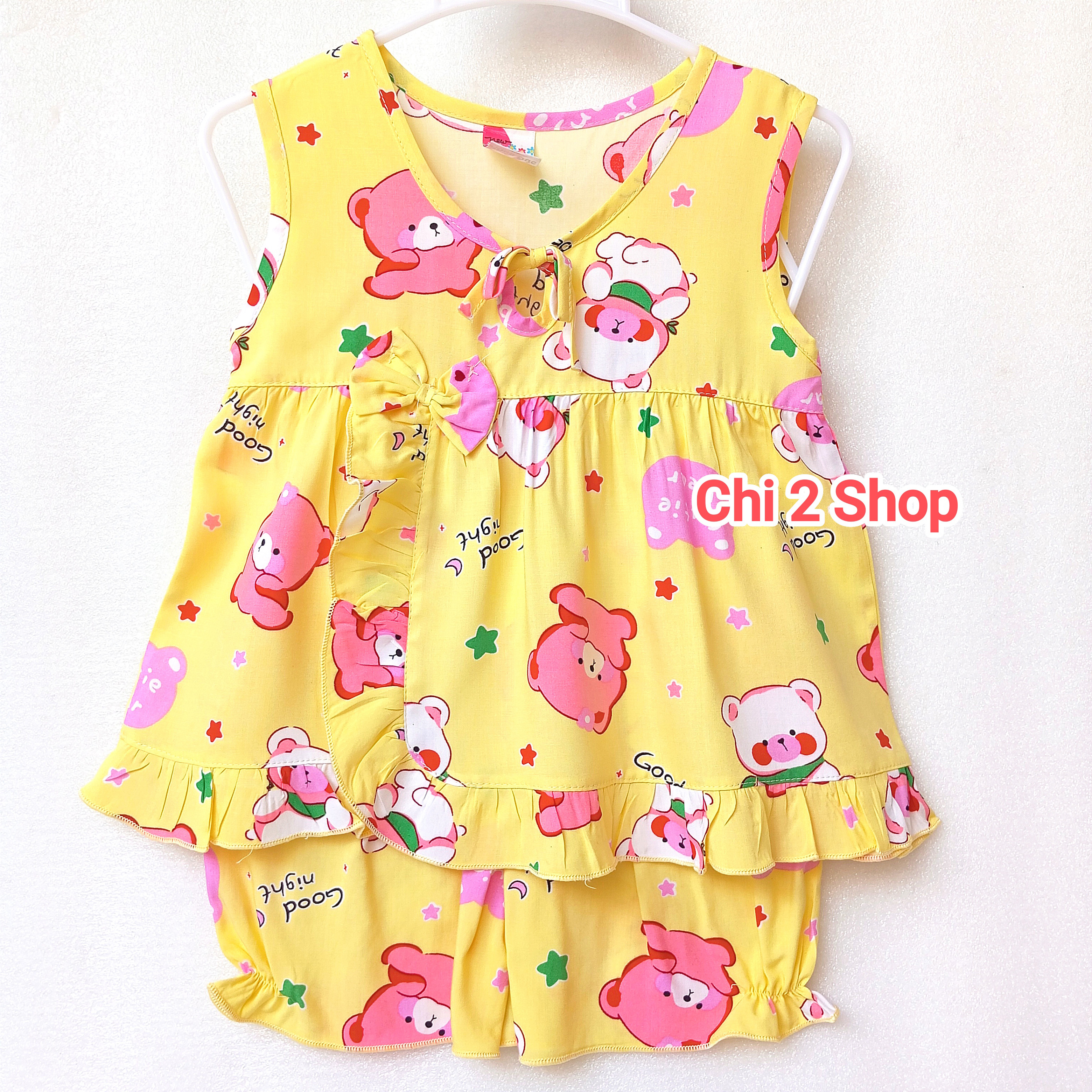 Baby Girl's Linen Outfit C2H01, Newborn Baby Clothes, Baby Girl's Tank Top, Children's Clothes under 3 Years Old, Cheap, Cool Home Clothes - 2