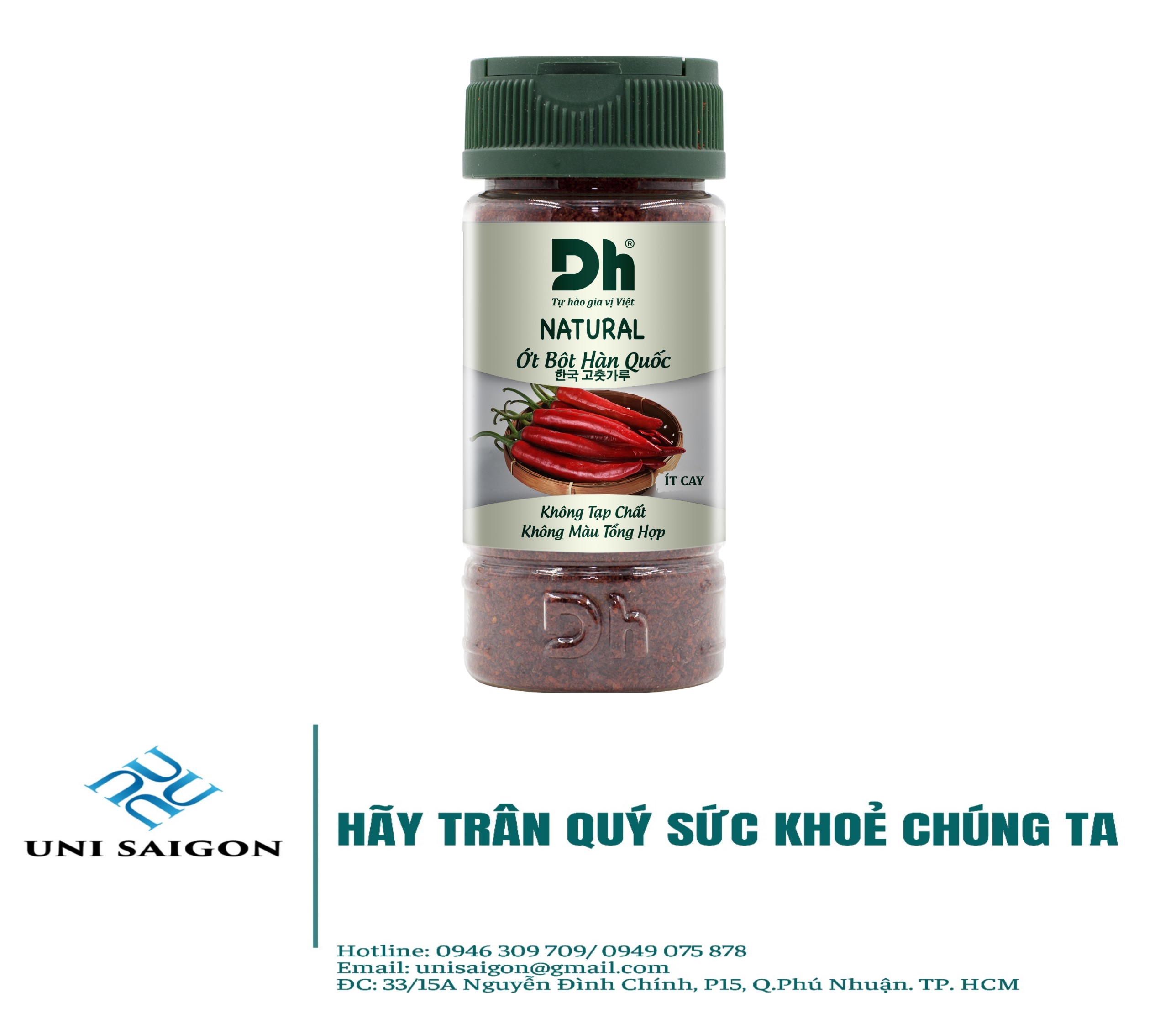 Hũ natural ớt bột hàn quốc - thương hiệu dh foods