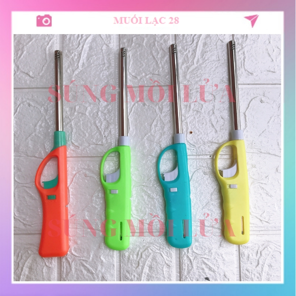 Súng mồi lửa bếp cồn bếp ga bật lửa mồi tiện dụng Dụng Cụ Phụ Kiện Hỗ Trợ Bếp Cồn Chuyên Dùng