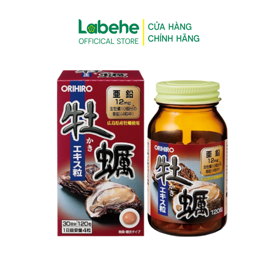 Viên Uống Tinh Chất Hàu Tươi Orihiro 120 Viên Giúp Tăng Cường Sinh Lý, Sinh Sản Hiệu Quả