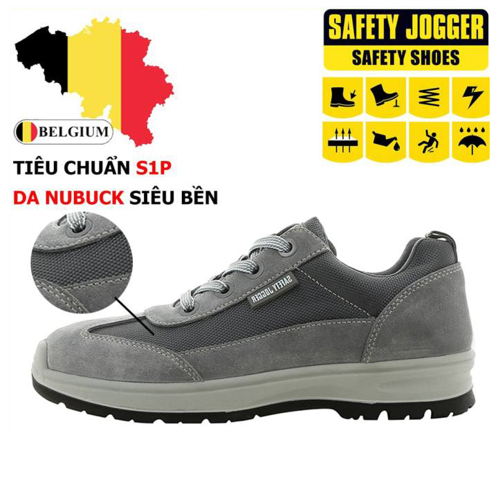 Giày bảo hộ lao động nam nữ Jogger Organic, giày đạt tiêu chuẩn bảo hộ Châu Âu