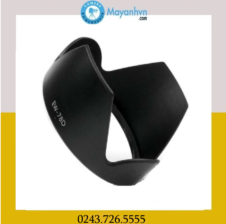Lens Hood EW-78D(copy) dành cho ống Canon 28-200 f/3.5-5.6 USM (Đen)