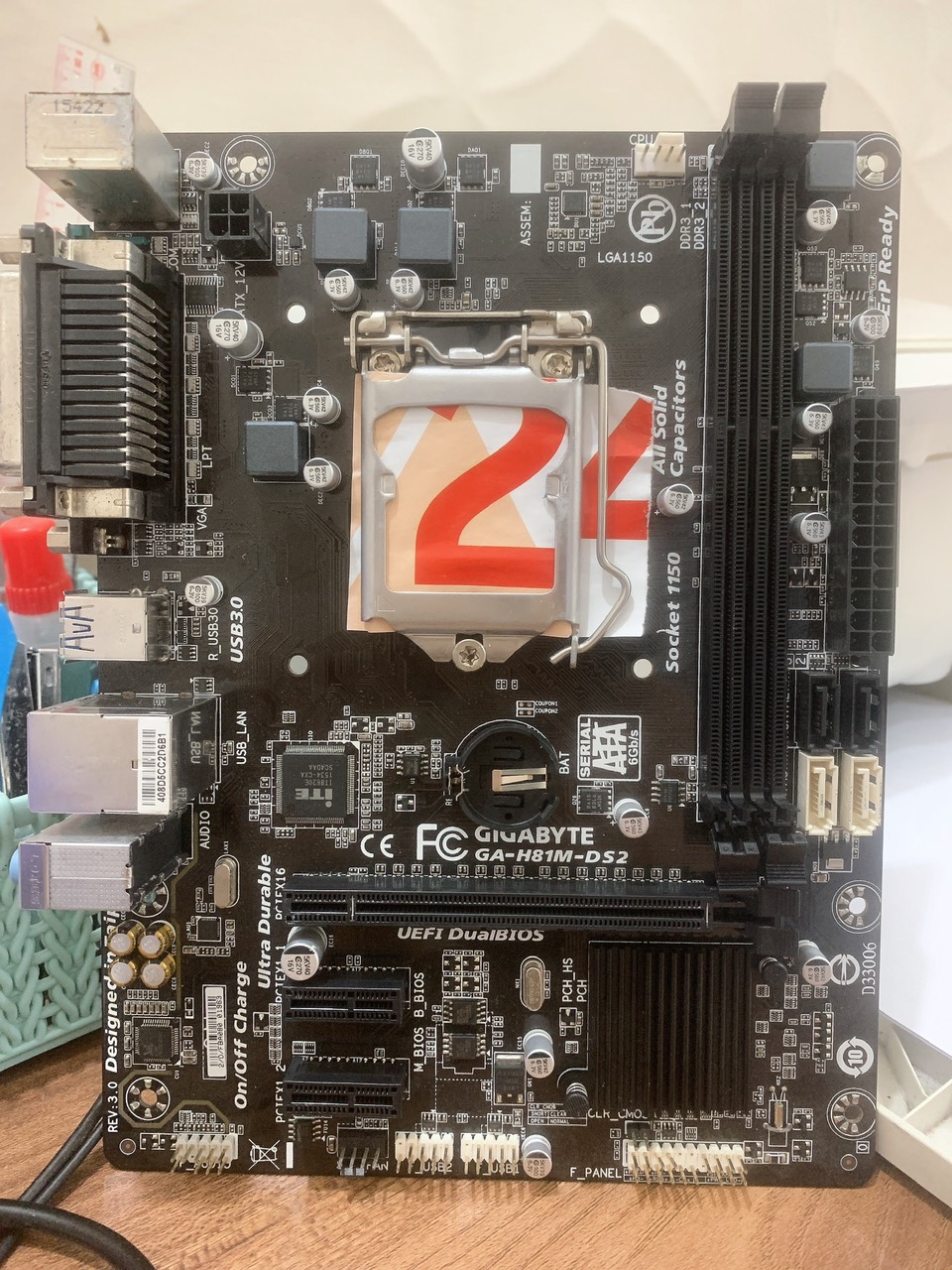 Main gigabyte h81m-ds2 rev 3.0 tặng kèm fe