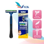 Dao cạo râu Gillette Blue 3 Flexi (1 cây) - Trang bị 3 lưỡi dao giúp cạo sạch râu êm ái và mang lại cảm giác thoải mái