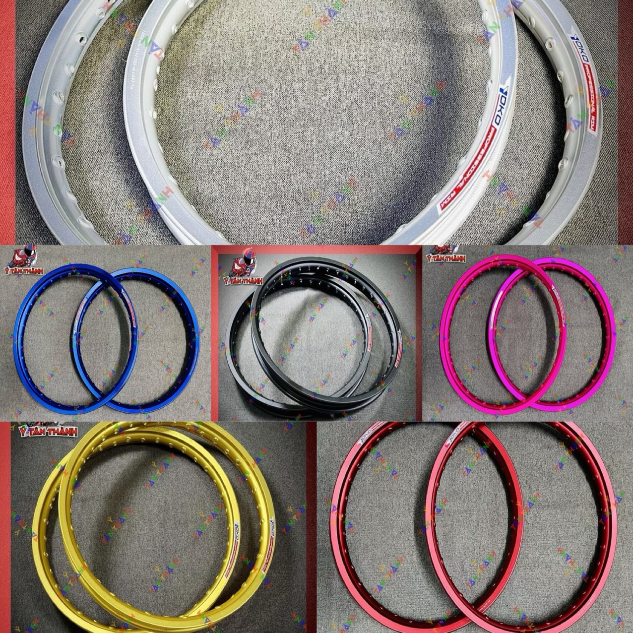 Niềng Nhôm Yoko 1.4-1.6 cho xe máy