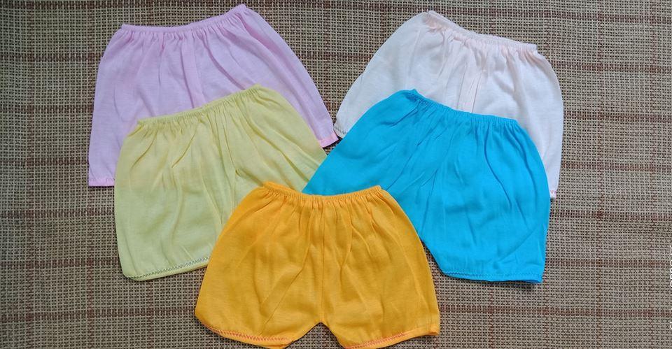 5 quần đùi màu cotton mỏng cho bé yêu