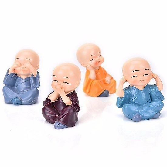 Bộ 4 tượng phật tịnh tâm trang trí phong thủy