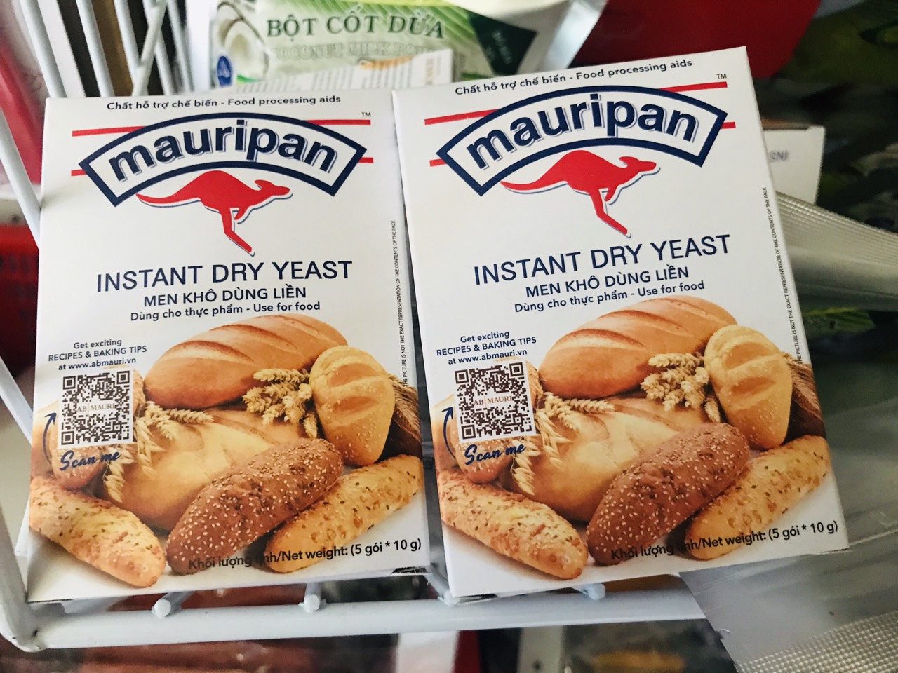 Men khô làm bánh mì Mauripan