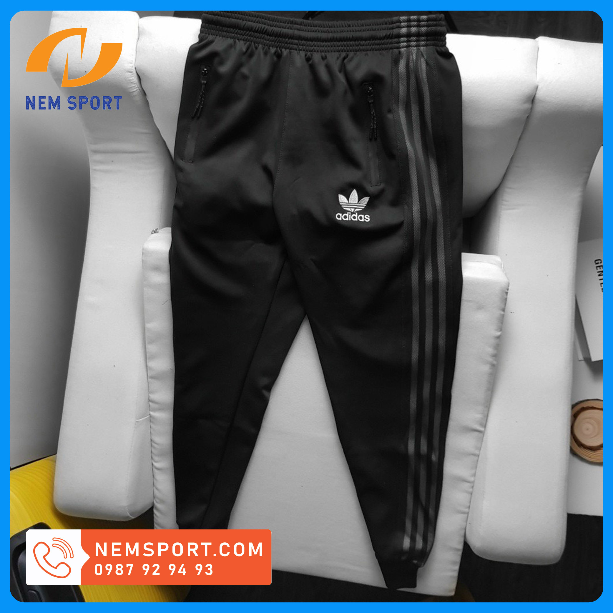 Quần dài thể thao nam adidas tốt , quần jogger adidas bo cổ chân tôn dáng đẹp