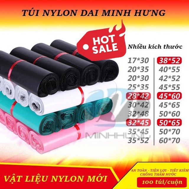 [Lấy mã giảm thêm 30%]Túi Đóng Hàng Niêm Phong Tự Dính Đóng hàng chuyên nghiệp. Túi Nylon Tự Dính Chuyên Nghiệp
