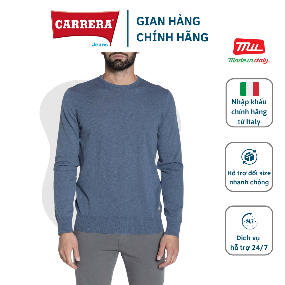 Xktl men s knitted long sleeve cotton sweater-Carrera Jeans