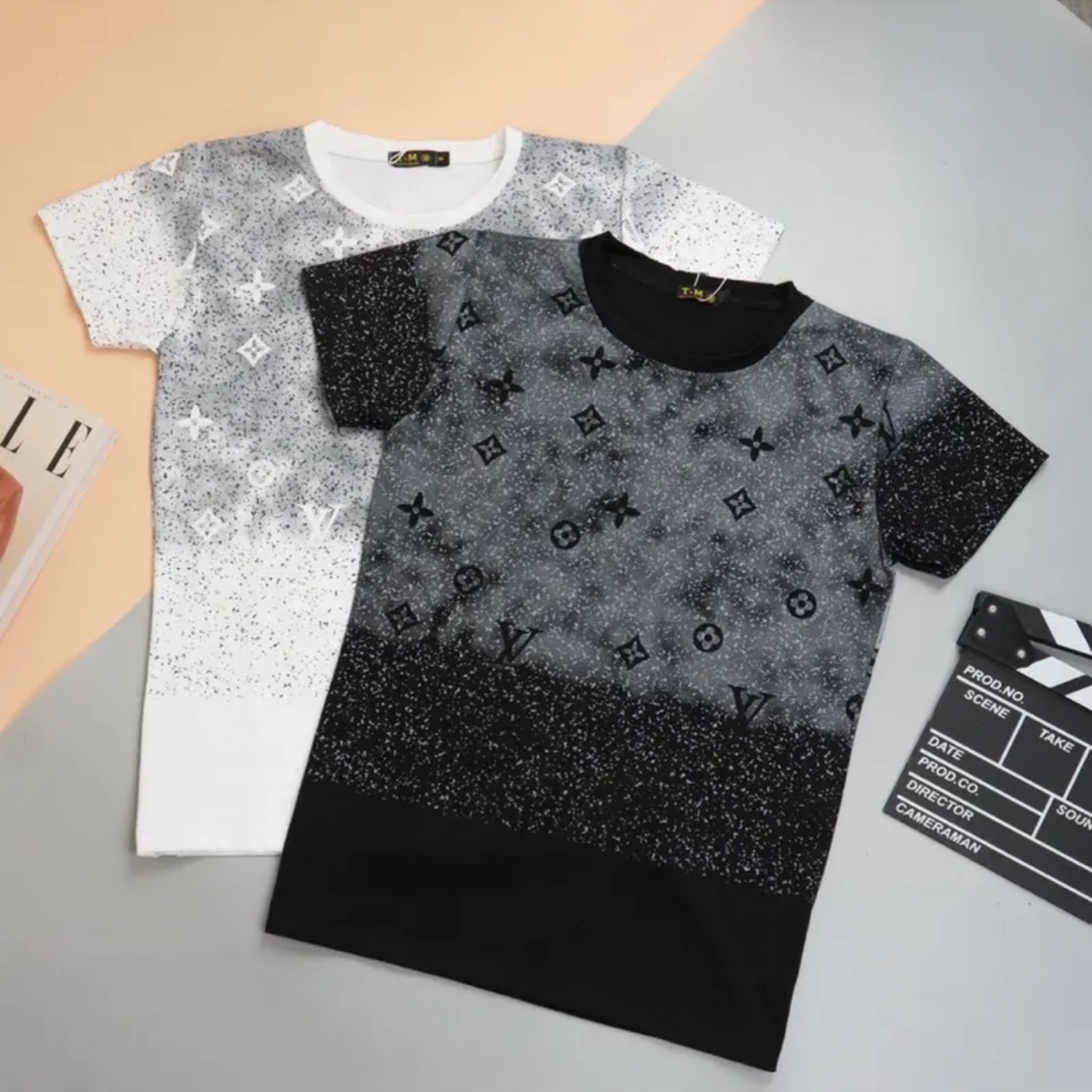 Áo thun nam nữ tay ngắn vải cotton nhập khẩu không xù lông kiểu dáng Hàn Quốc from chuẩn thun lạnh mát màu trắng đen