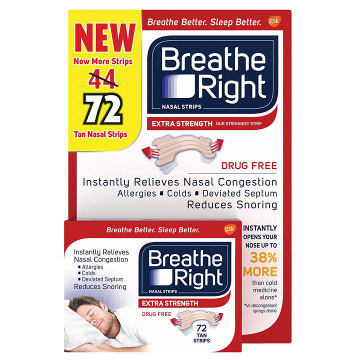 Miếng dán chống ngáy Breathe Right 72 miếng