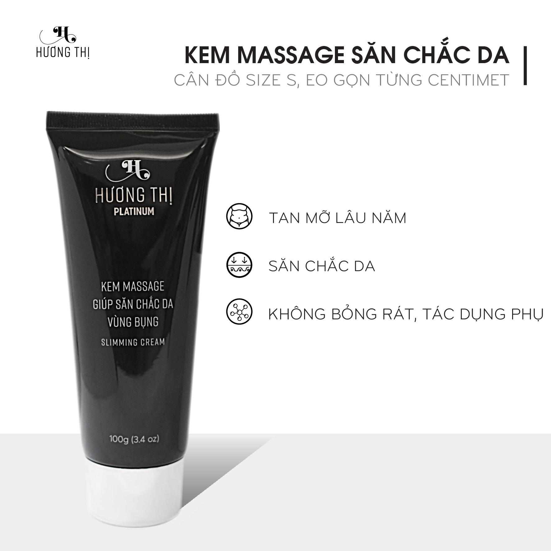 Kem tan mỡ săn chắc da hương thị 100g