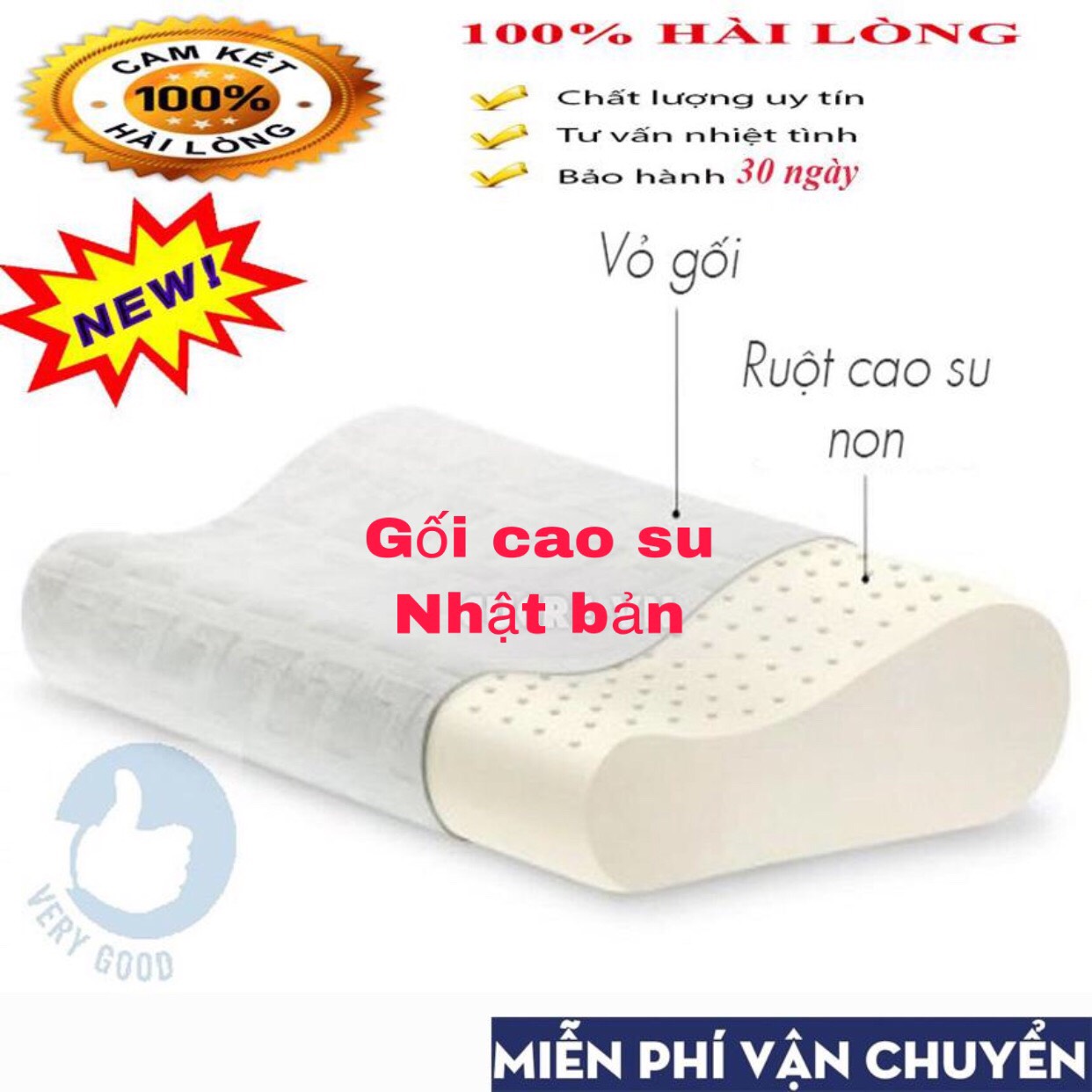 [HCM]Gối Cao Su Non Nhật BảnGối Cao Su Non Nâng Đỡ Đốt Sống Cổ chống mỗi vai gáy Gối Cao Su Non-Công Nghệ Mới Xuất Xứ Nhật Bản - Có Độ Đàn Hồi Cao Cam Kết Chất Lượng Tốt Cao Su Non - Mềm MạiCao Cấp.Cho bạn giấc ngủ sâu.
