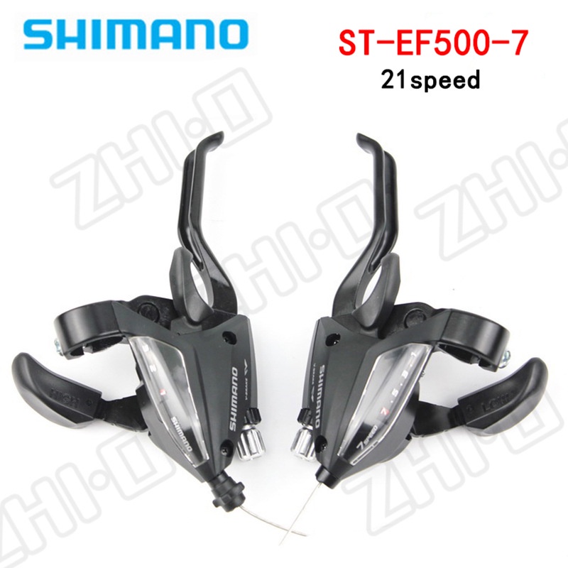 Tay bấm đề kèm tay thắng shimano st-ef500-7