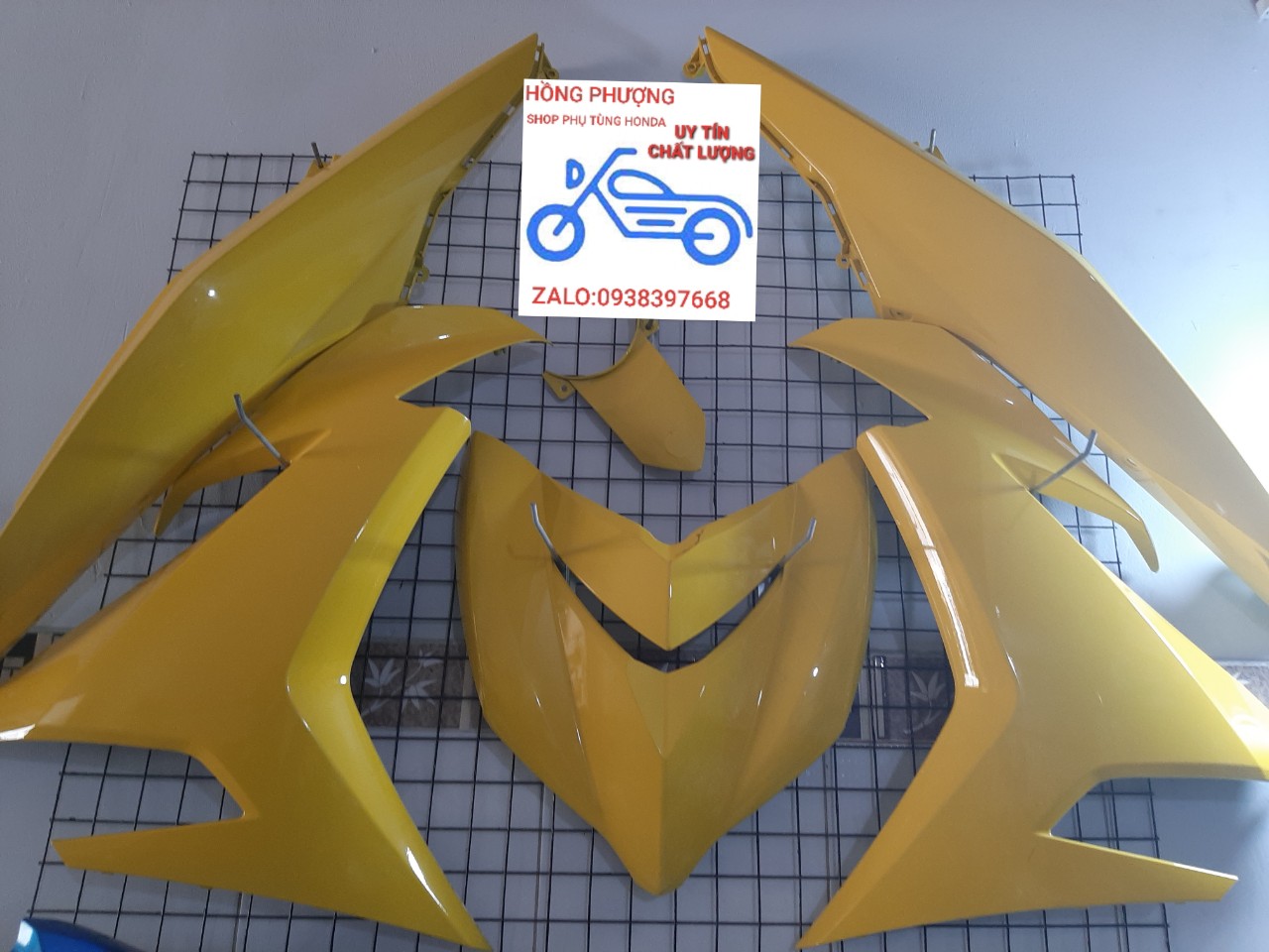 [HCM]Dàn áo  EXCITER 150 Màu Vàng 12 Món ( 2018 2020 ) Zin Chính Hãng-YAMAHA