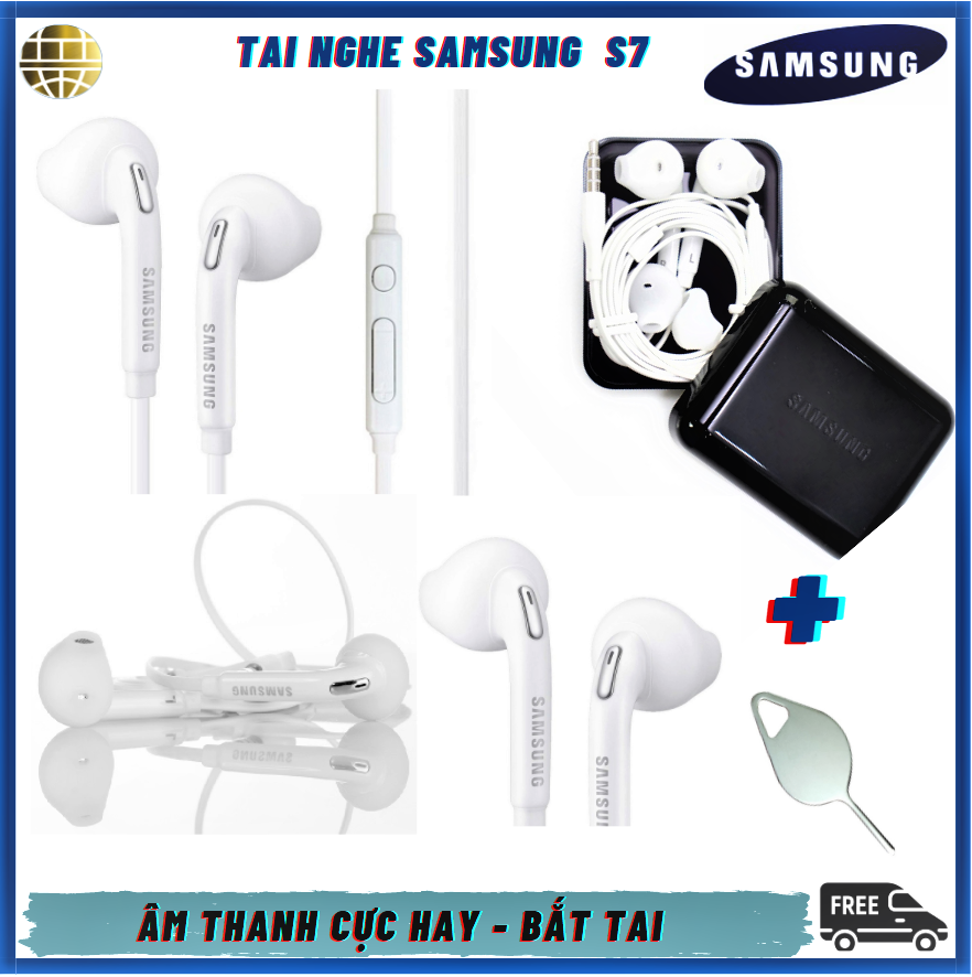 (Tặng Kèm Que Chọc Sim) Tai Nghe Samsung S7- Âm Thanh Chuẩn, Bas Ấm, Tai Êm- Dùng Cho Tất Cả Các Máy Jack 3.5- Samsung Galaxy S5/S6/S6edge/S7/S7edge/Note4/Note5/…Bảo Hành 1 Tháng- Thế Giới Sỉ Lẻ 3