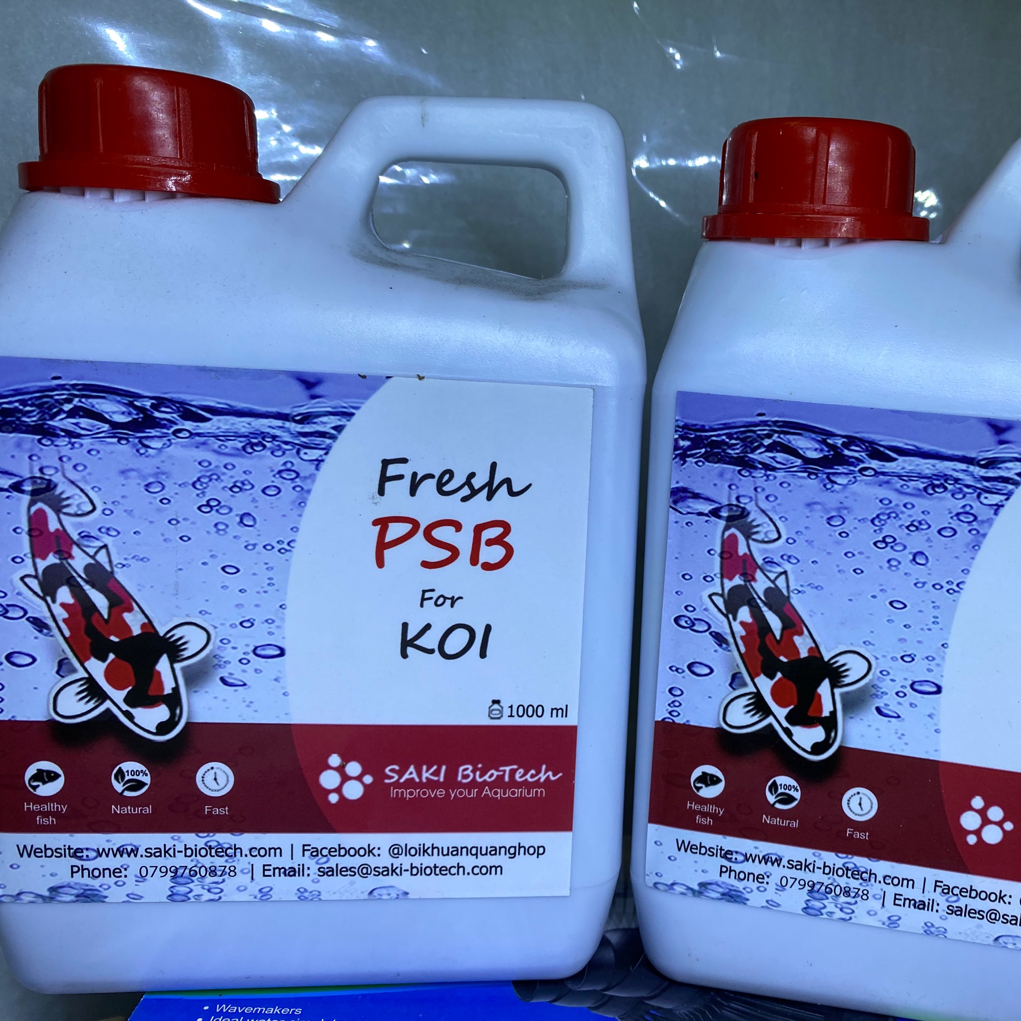 Vi sinh PSB-1lit |  chuyên dùng cho hồ cá KOI Fresh PSB dung tích 1 lít