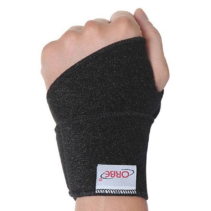 Băng thun cổ tay ORBE - Băng thun thể thao bảo vệ cổ tay - Hàng chính hãng - ORBE 24(Đen)
