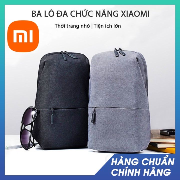Balo xiaomi mi city sling bag dark grey - túi đeo chéo xiaomi thời trang