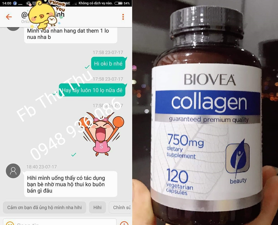 Viên collagen biovea đức