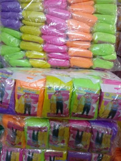 Áo mưa tiện lợi nilon màu 50 chiếc