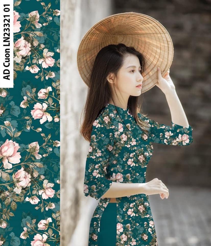 Áo dài lụa nhật in hình họa tiết 3d tôn dáng - áo dài truyền thống cao cấp