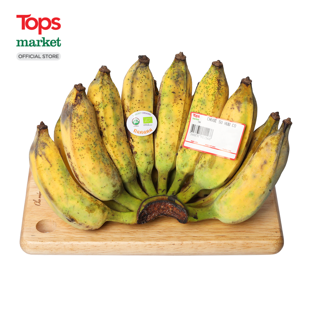 Chuối Sứ Hữu Cơ 1Kg - Siêu Thị Tops Market
