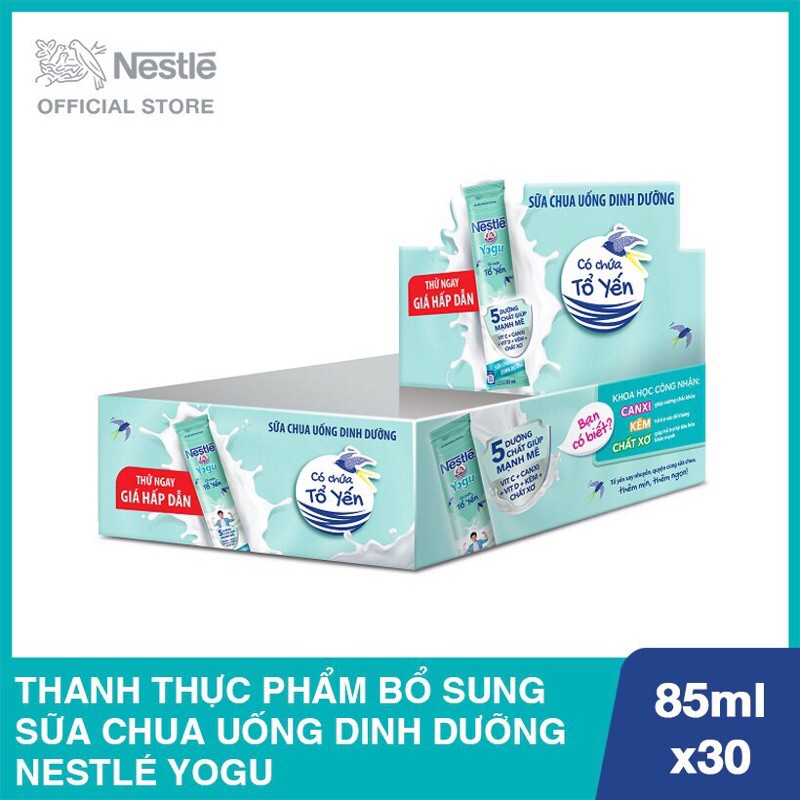 [ 1 Thùng 30 Goi ] sữa chua tổ yến Nestle 85g